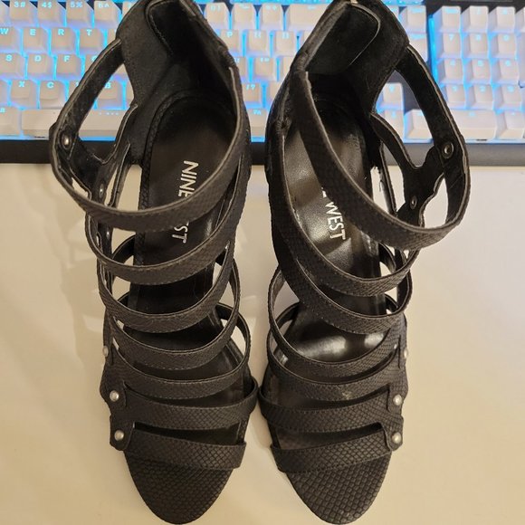 NINE WEST // Strappy Heels - Picture 4 of 6